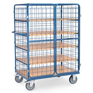 4017976785837 - Paketwagen fetra® 5 Etagen Drahtgitter mit abschließbaren Doppelflügeltüren bis 600 kg L 1200 x B 800 mm 4017976785837 - Paketwagen fetra® 5 Etagen Drahtgitter mit abschließbaren Doppelflügeltüren bis 600 kg L 1200 x B 800 mm