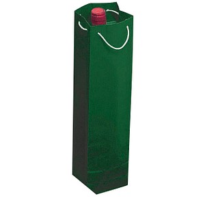 VP Geschenktüten für Flaschen grün 9,5 x 38,0 cm, 25 St.