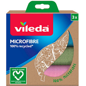 vileda Mikrofasertücher 90 °C waschbar, 3 St.