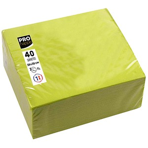 3281516238317 - Servietten kiwigrün 2-lagig 190 x 190 cm 3281516238317 40 Stück