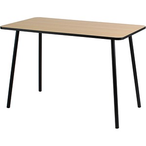 3660141256499 - Schreibtisch easyHome HOPM HOPM20123 65-130cm (H) 114x60cm (BxT) rechteckig buche   schwarz 3660141256499 PAPERFLOW