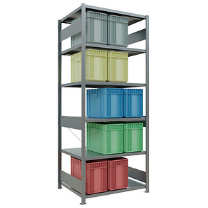 4004514222435 - Fachbodenregal Komplettregale MULTIplus250 2500x1000x800mm (Grundregal) Traglast 250kg