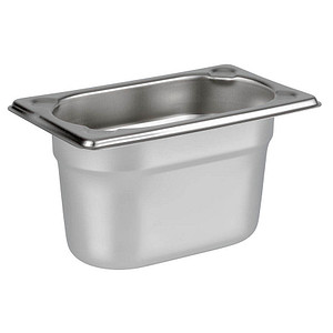 Aufbewahrungssystem GN 1 9 Behälter 176 x 108 cm silber (silberfarben) B108cm H10cm L176cm Edelstahl Lebensmittelaufbewahrungsbehälter Gastronorm-Behälter zum Anrichten und Lagern von Speisen