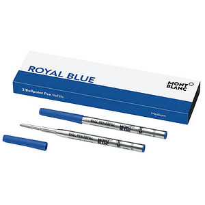 Montblanc Kugelschreibermine - M, 2 Minen, royal blue 4062037052366 Montblanc 2 Stück