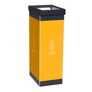 3660141966787 - Wertstoffsammler Kunststoff Paperflow Volumen 60 l Höhe 760 mm Korpus schwarz Symbol Leichtverpackungen