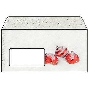 50 SIGEL Weihnachtsbriefumschläge Winter Flair DIN lang mit Fenster