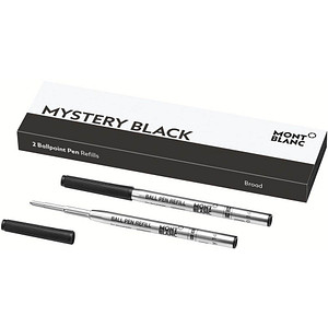 Montblanc Kugelschreibermine - B, 2 Minen, mystery black 4062037052342 Montblanc 2 Stück