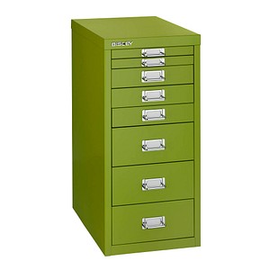 BISLEY MultiDrawer™ L298 Schubladenschrank grün 8 Schubladen 27,8 x 38,0 x 59,0 cm