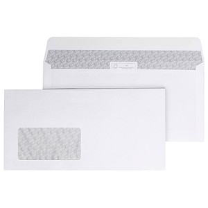 9002222142965 - ÖKI Classic Briefumschläge Fenster Links DIN C6 5 229 (B) x 114 (H) mm Haftklebestreifen Weiß 80 g m2 25 Stück