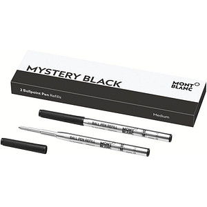 Montblanc Kugelschreibermine - M, 2 Minen, mystery black 4062037052335 Montblanc 2 Stück