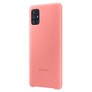 Silicone Cover Handy-Cover für SAMSUNG Galaxy A51 pink