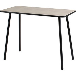 3660141256505 - Schreibtisch easyHome HOPM HOPM20124 65-130cm (H) 114x60cm (BxT) rechteckig eiche   schwarz 3660141256505 PAPERFLOW