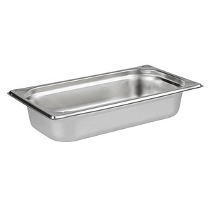 4004133813021 - Aufbewahrungssystem GN 1 3 Behälter 325 x 176 cm silber (silberfarben) B175cm H65cm L325cm Edelstahl Lebensmittelaufbewahrungsbehälter Gastronorm-Behälter zum Anrichten und Lagern von Speisen