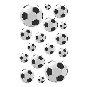 4004182537084 - 53708 Schmucketikett Fußball sw ws 4004182537084 48 Stück