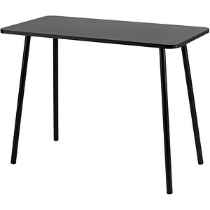 3660141256437 - Schreibtisch easyHome HOPM HOPM10101 65-130cm (H) 100x50cm (BxT) rechteckig schwarz   schwarz 3660141256437 PAPERFLOW
