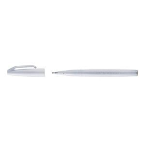 4902506365057 - Kalligrafiestift Sign Pen Brush - Pinselspitze hellgrau 4902506365057 SES15C-N2X