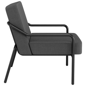 3660141964127 - Sessel meet® by Paperflow MEDSO Klassik M gepolstert Sitzfläche austauschbar B 580 x T 743 x H 736 mm Stoff und Stahl anthrazit mattschwarz 3660141964127 - Sessel meet® by Paperflow MEDSO Klassik M gepolstert Sitzfläche austauschbar B 580 x T 743 x H 736 mm Stoff und Stahl anthrazit mattschwarz