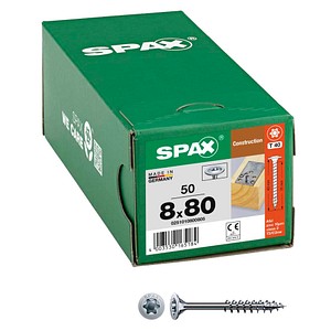 4003530165184 - Holzbauschrauben T40 Tellerkopf WIROX 0251010800805 8 mm x 80 mm 4003530165184 50 Stück
