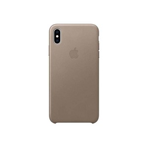 Leder Case Handy-Cover für Apple iPhone XS Max grau