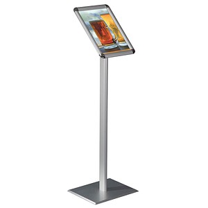 8698473456527 - Update Display Infoständer Rondo DIN A4 25 mm Klapprahmen Hoch- oder Querformat silber