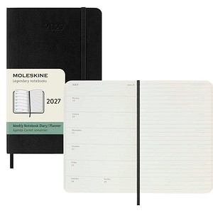 MOLESKINE Taschenkalender 2027 schwarz, 1 St. - Büroshop24