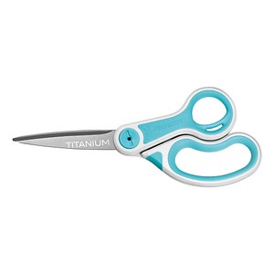 Schere Straight Carbo Titanium blau