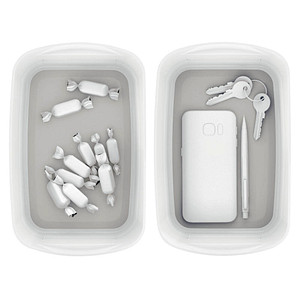 4002432116546 - Aufbewahrungsbox MyBox 5257-10-01 3 Liter für A5 außen 246x160x98mm Kunststoff weiß grau 4002432116546 Leitz