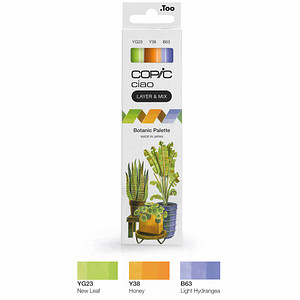 4013695266770 - COPIC Ciao Botanic Palette Layoutmarker-Set farbsortiert 10 + 60 mm 4013695266770 COPIC 3 Stück
