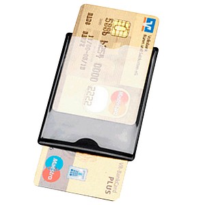 HIDENTITY® Kreditkartenhülle Hidentity Duo schwarz 8,5 x 6,0 cm