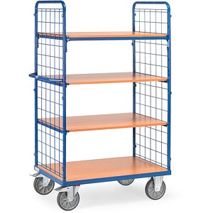 4017976984131 - Fetra 8413 Etagenwagen Stahl pulverbeschichtet Traglast (max) 500 kg Brillantblau (RAL 5007)