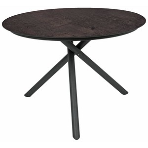 Garden Pleasure Gartentisch SOPHIA dunkelbraun rund 110,0 x 110,0 x 75,0 cm