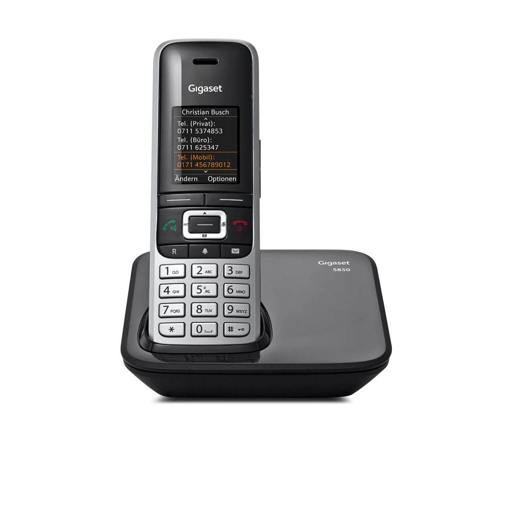 Gigaset S850 Schnurloses Telefon platin-schwarz