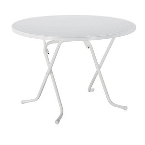 BEST Gartentisch Primo weiß rund 100,0 x 100,0 x 70,0 cm