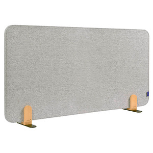8713797101202 - Akustik-Tischtrennwand Elements PET-Kern Stoffoberfläche pinnbar inkl 2 Fußhalterungen B 1200 x H 600 x T 21 mm quiet grey 8713797101202 - Akustik-Tischtrennwand Elements PET-Kern Stoffoberfläche pinnbar inkl 2 Fußhalterungen B 1200 x H 600 x T 21 mm quiet grey