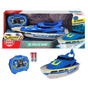 DICKIE Polizei Ferngesteuertes Speedboot blau