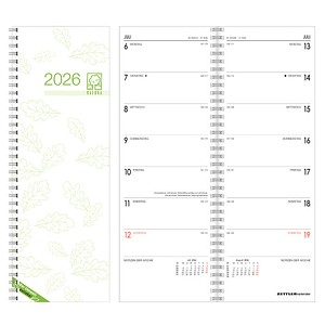 ZETTLER KALENDER Buchkalender Wochenvormerkbuch mit Steuerterminen 2026 beige, 1 St.