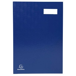 3130630570226 - Unterschriftenmappe 5702 A4 Karton blau mit Einsteckschild 20 Fächer 3130630570226 Exacompta