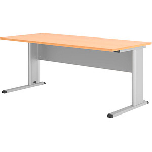 4032062248874 - Inader Schreibtisch buche rechteckig C-Fuß-Gestell silber 1800 x 800 cm 4032062248874 - Inader Schreibtisch buche rechteckig C-Fuß-Gestell silber 1800 x 800 cm