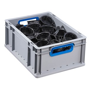 4005187567250 - Aufbewahrungsbox ProfiPlus 456725 16 Liter für A4 außen 400x300x170mm Kunststoff grau blau 4005187567250 Allit