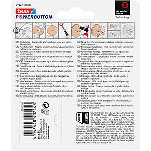 4042448407443 - Powerbutton Haken Large Universal chrom Haushaltsklebeband & Klebehaken - Tesa 4042448407443 - Powerbutton Haken Large Universal chrom Haushaltsklebeband & Klebehaken - Tesa