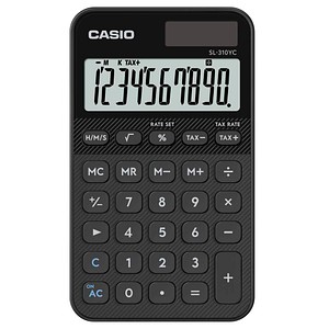 Casio Taschenrechner SL-310 YC BK schwarz, 10 Stellen, Solar/Batterie