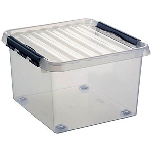 Aufbewahrungsbox 26,0 l transparent 40,0 x 40,0 x 28,0 cm