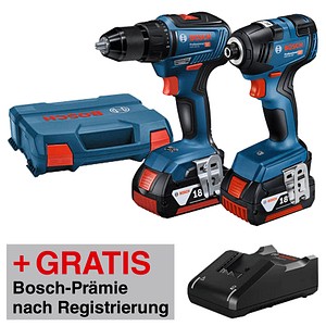 4059952596716 - AKTION BOSCH Professional GDR 18V-200 + GSR 18V-55 Akku-Drehschlagschrauber-Set 2x 180 V mit 2 Akkus mit Prämie nach Registrierung 06019J210 4059952596716 - AKTION BOSCH Professional GDR 18V-200 + GSR 18V-55 Akku-Drehschlagschrauber-Set 2x 180 V mit 2 Akkus mit Prämie nach Registrierung 06019J210