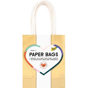 4001868136937 - Papiertüten GOLD S gold glänzend 10 St 4001868136937 - Papiertüten GOLD S gold glänzend 10 St