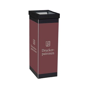 PAPERFLOW Mülleimer 60,0 l schwarz, braun, 1 St.