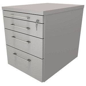 4260429766680 - eurokraft pro P12 - Schreibtisch weiß alusilber C-Fuß-Gestell manuell höhenverstellbar BxT 1600 x 800 mm 4260429766680 - eurokraft pro P12 - Schreibtisch weiß alusilber C-Fuß-Gestell manuell höhenverstellbar BxT 1600 x 800 mm