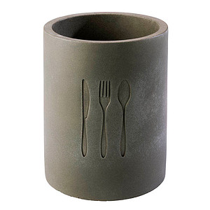 4004133000186 - Besteckhalter Element Besteckkörbe grau Besteckhalter Küchen-Ordnungshelfer Besteckkörbe im Beton-Design Ø 11 cm 4004133000186 - Besteckhalter Element Besteckkörbe grau Besteckhalter Küchen-Ordnungshelfer Besteckkörbe im Beton-Design Ø 11 cm