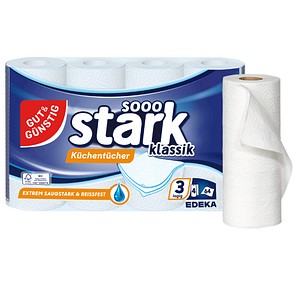Gut und Günstig Küchenrolle sooo stark Klassik 350358 3-lagig weiß  4311501090879 Gut und Günstig 4 Stück