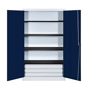 Stahlschrank entero blau/grau