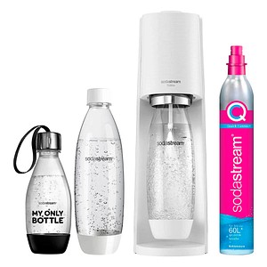 7290113767881 - Soda Stream - SodaStream Terra weiß Vorteilspack mit 3 Flaschen Wasseraufbereiter und Zubehör